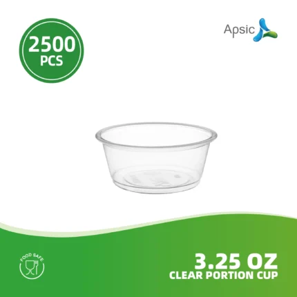 3.25Z Clear Portion Cup(2500Pcs)