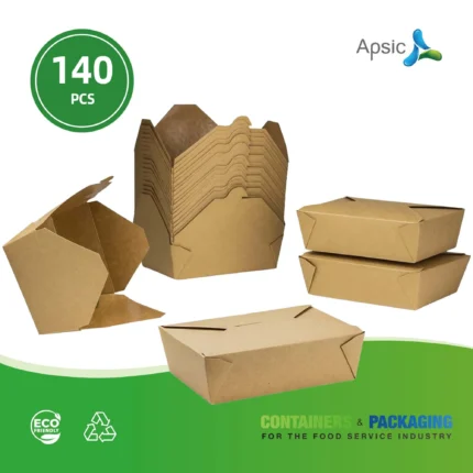 Kraft Paper Box (140pcs-22.9cmx22.9x6.4cm)
