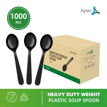 Heavy Duty Weight Plastic Soup Spoon (1000pcs)